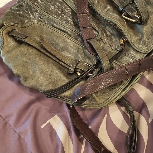 Green Distressed Leather Kooba Shoulder Bag, very good condition - Picture 7 of 7